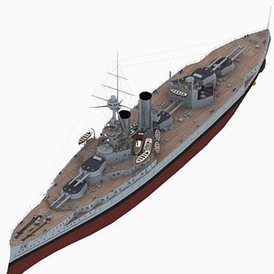 3D battleship iron duke class