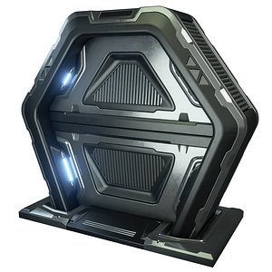 3D Sci-fi Door HP Free
