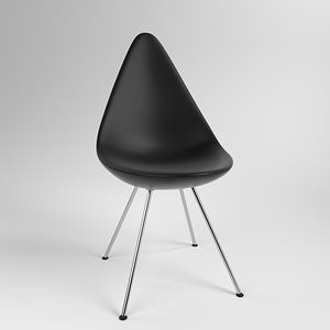 interior fritzhansen drop plastic 3D model