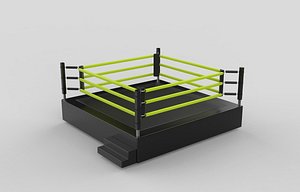 3D wrestling ring 3D model model