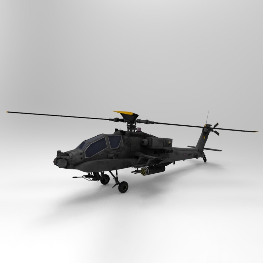 Apachehelicopter Modelled Max