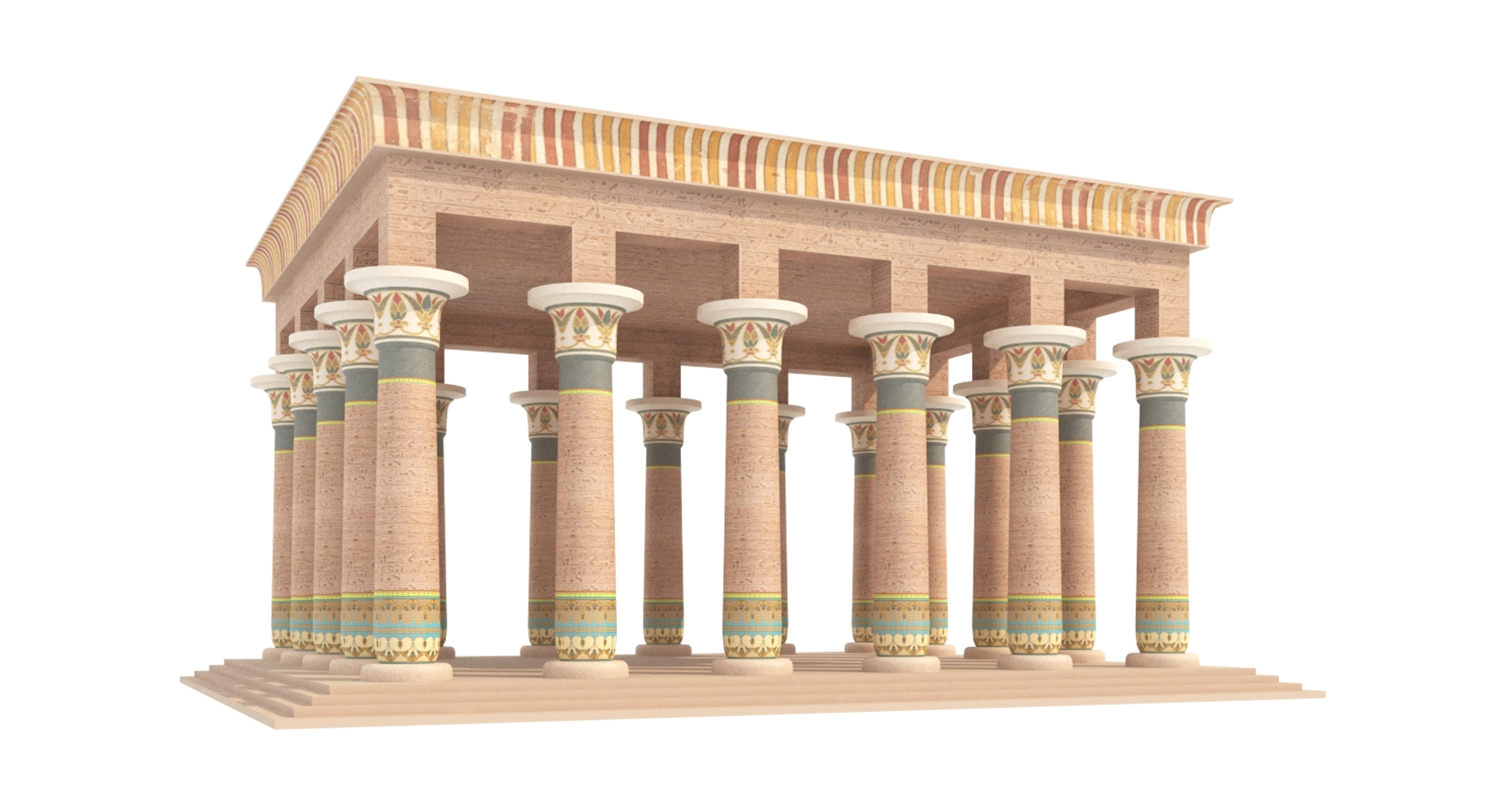 Ancient Egyptian Building 3D Model - TurboSquid 1252948