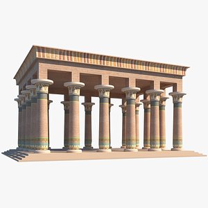 ancient egyptian building 3D model