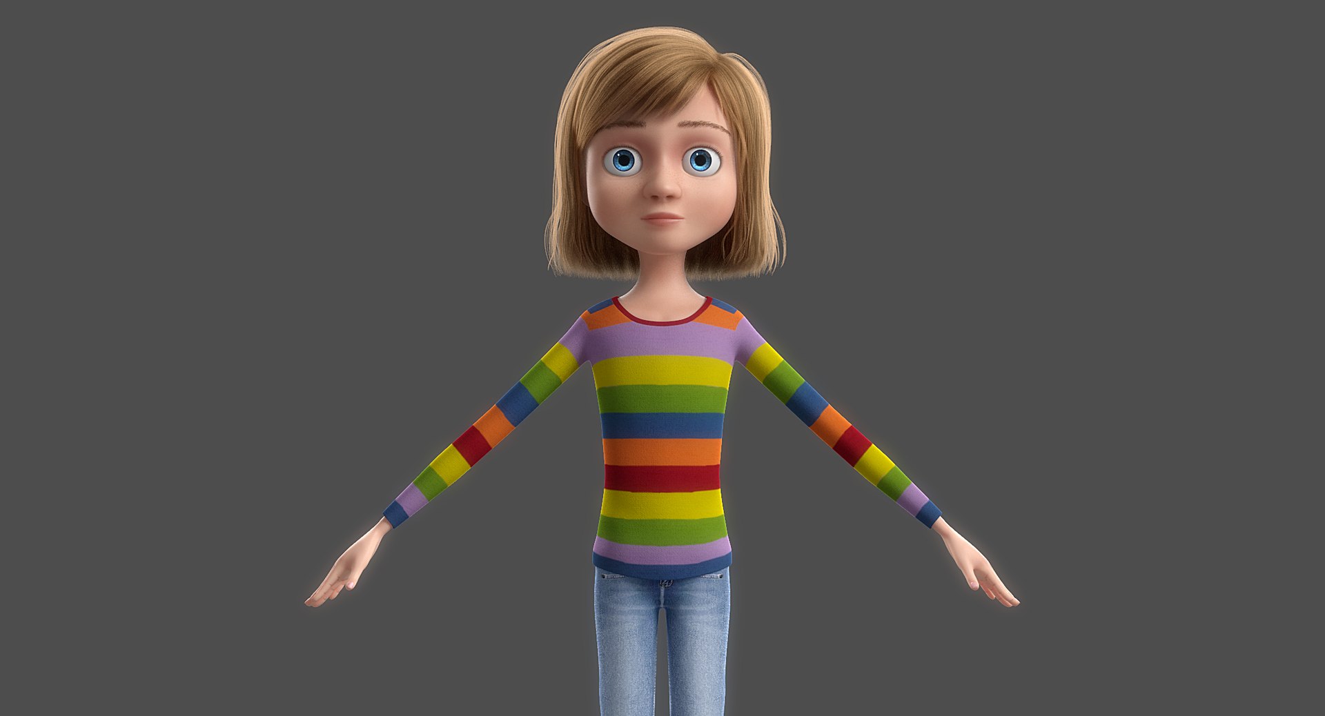 girl cartoon 3D model https://p.turbosquid.com/ts-thumb/Be/v4K4nE/qWRl66Ox/x05/png/1508238763/1920x1080/fit_q87/e9085f9dfdf505b7be0e9b5e55ad19745900c5a3/x05.jpg