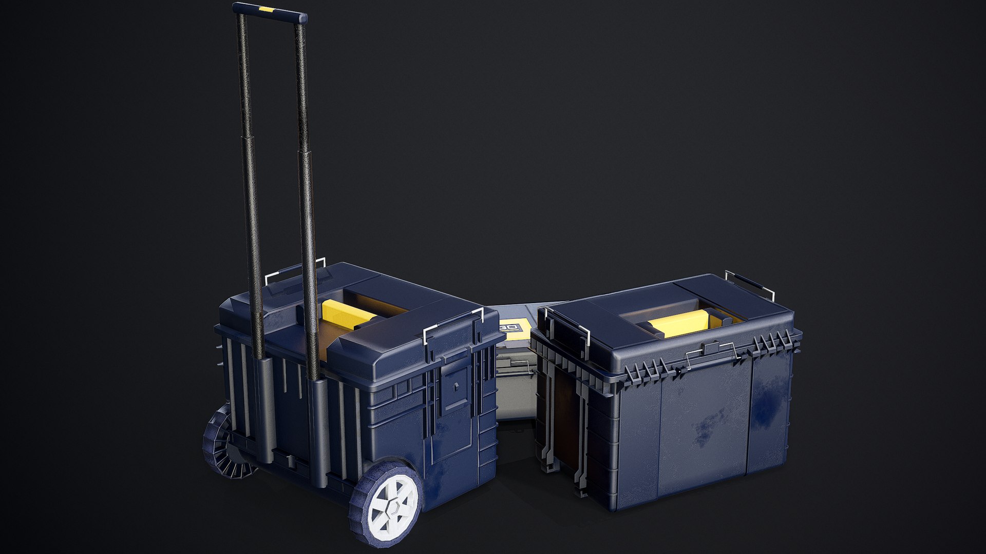 3D Medium Industrial Crate Contains Model - TurboSquid 1661827