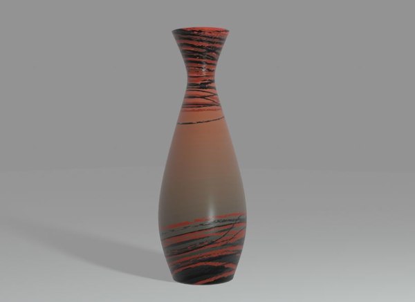 3D floor vase