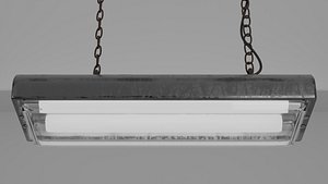 3D Hanging Fluorescent Light