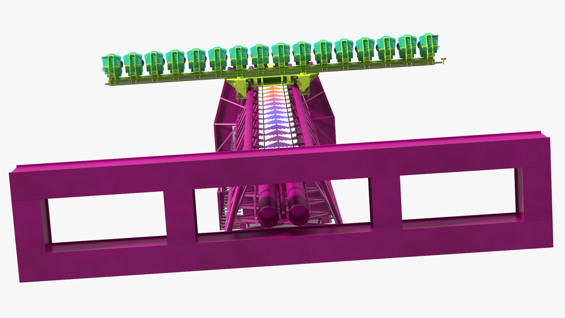 3D Drop Tower Ride - TurboSquid 1872792