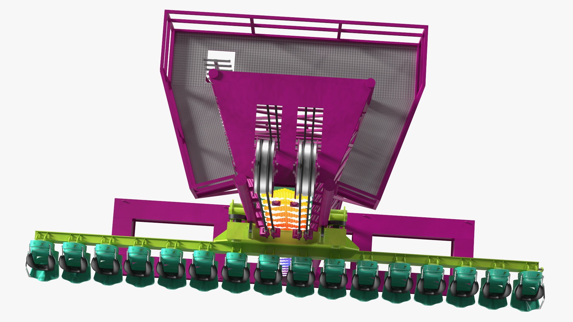 3D Drop Tower Ride - TurboSquid 1872792