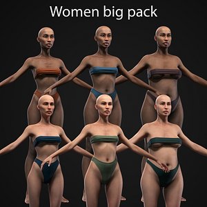 Women big collection 3D