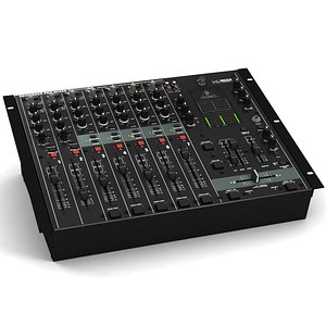 3d behringer dx 2000 dj mixer model