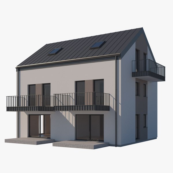 3D house building architecture model