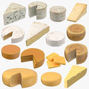 3D cheeses swiss piece