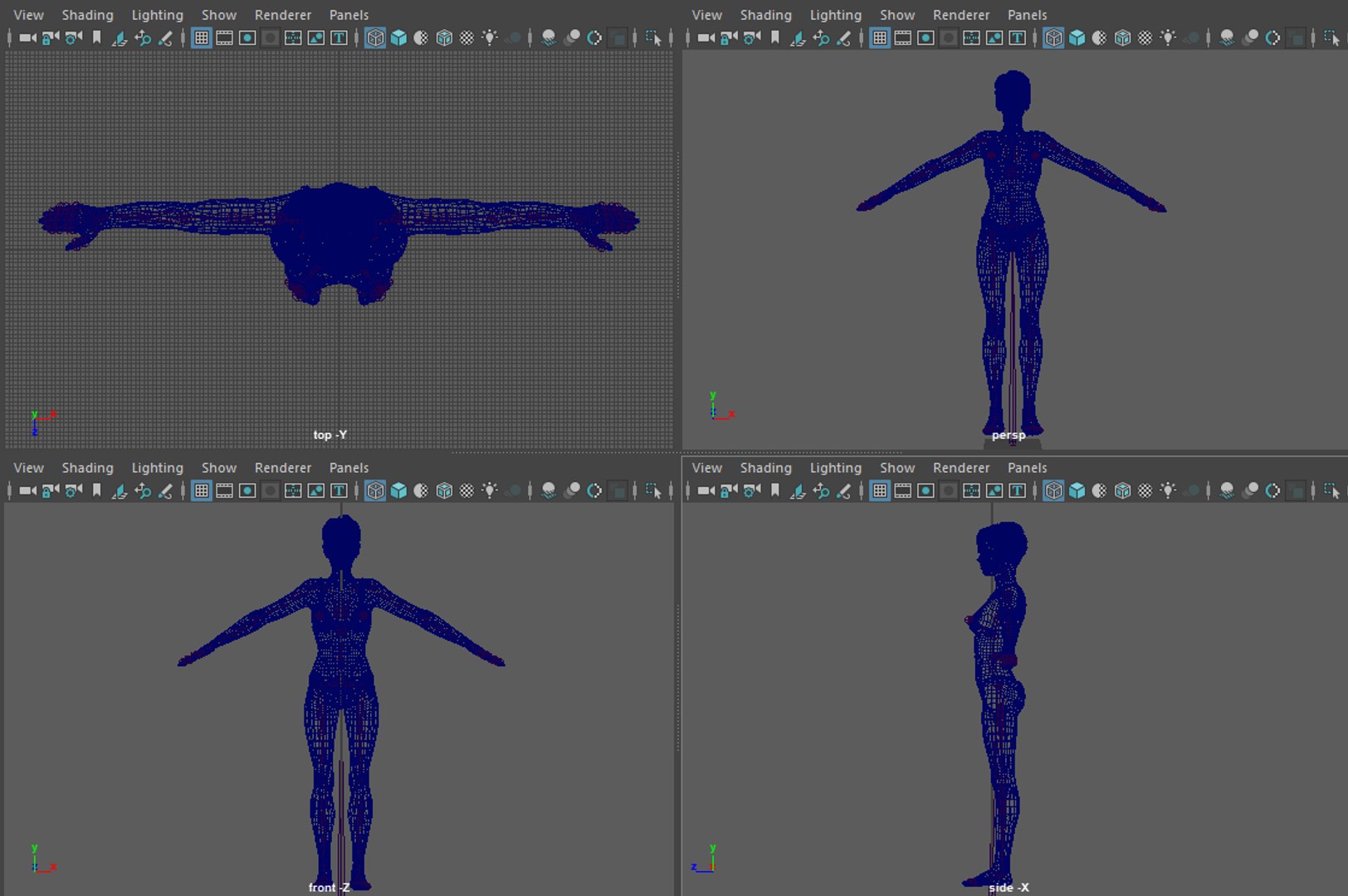 3D Base Female Character Model - TurboSquid 1658822