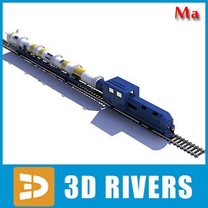Kosmos rocket train v1 by 3DRivers