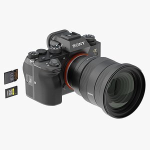 3D Sony Alpha A1 with Lens model