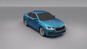 Skoda Octavia 2020 low poly