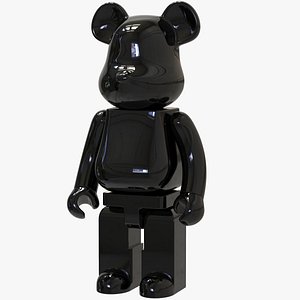 3D Black BearBrick