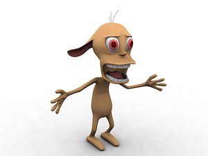 ren stimpy cartoon 3d model