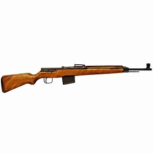 Gewehr 43 - Low Poly Authentic WW2 Weapon rifle gun