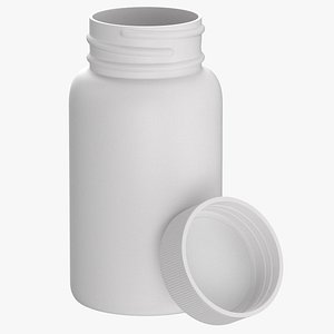 3D plastic bottle pharma 250ml