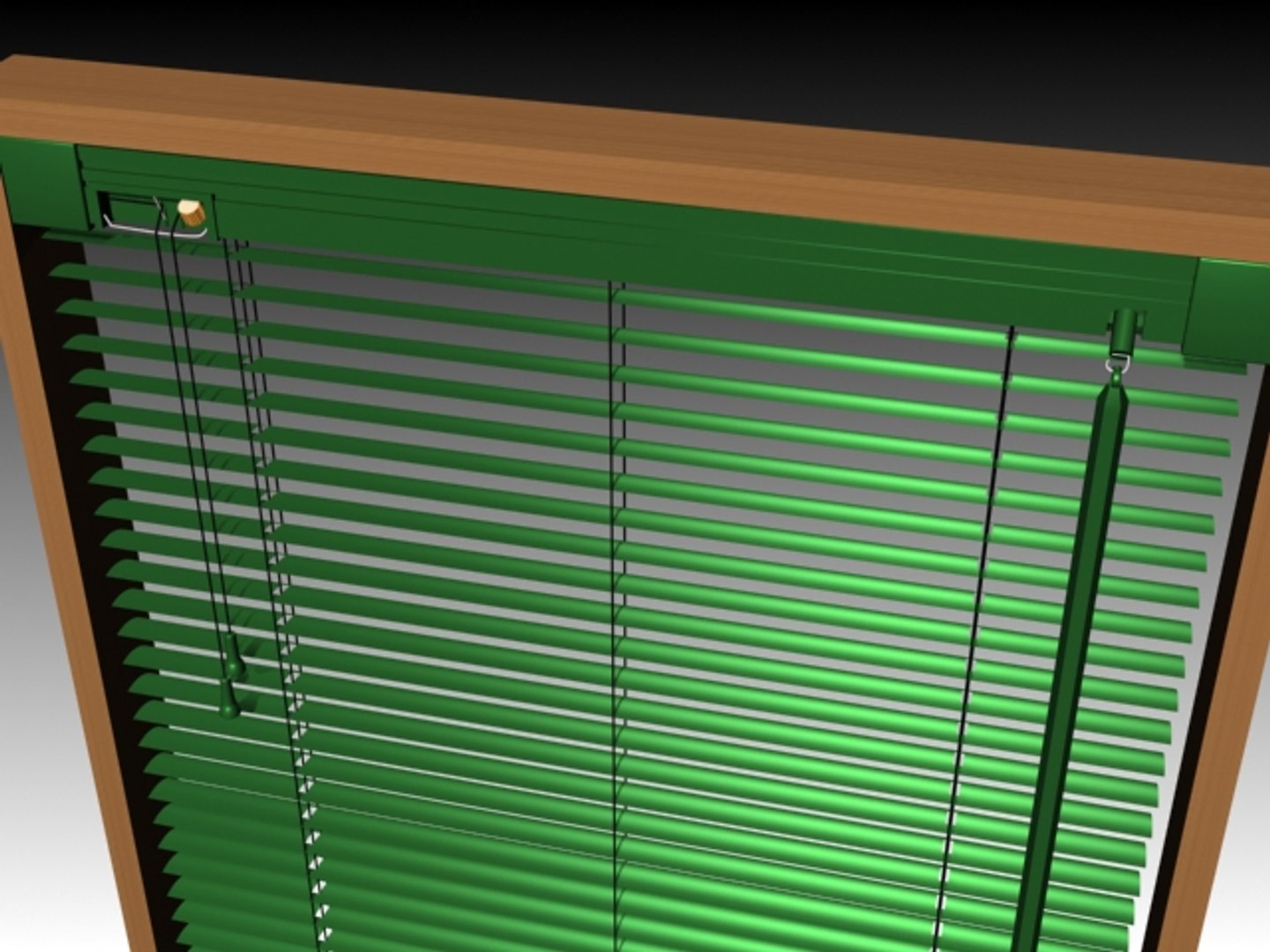 Louvered Blinds 3d Model