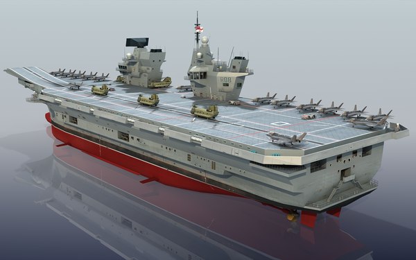 queen elizabeth r08 hms 3d 3ds