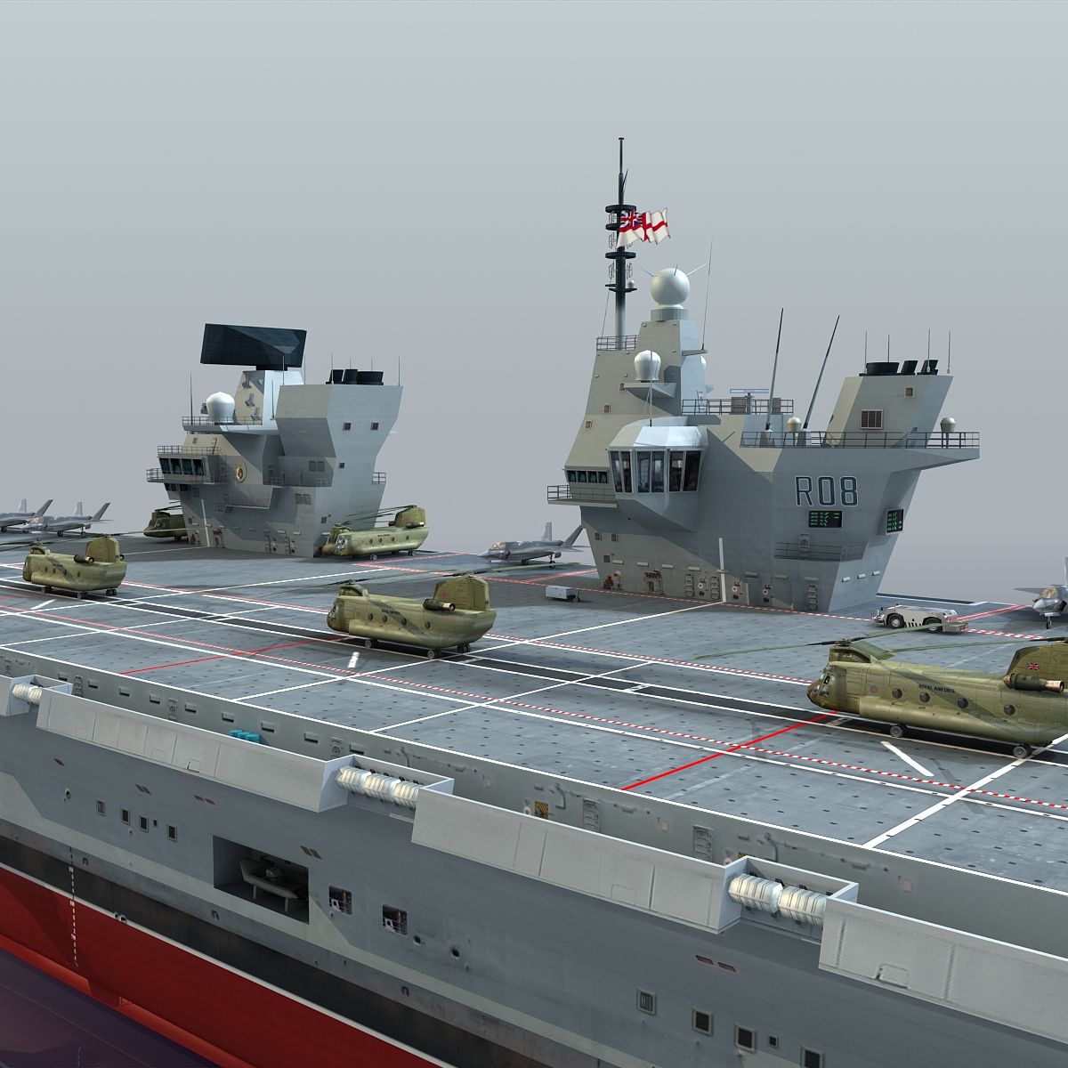 queen elizabeth r08 hms 3d 3ds