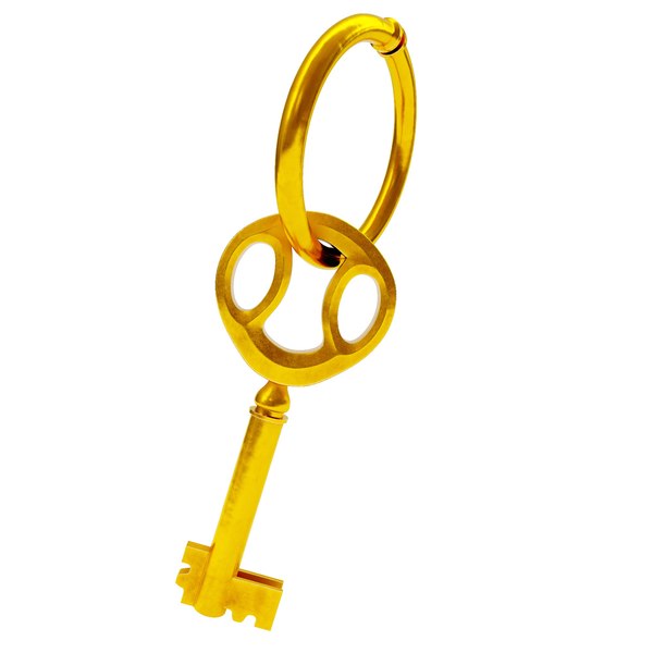 3D Antique gold key 3d model - TurboSquid 1976908