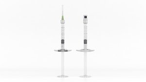 Dermal Filler Syringe 3D model