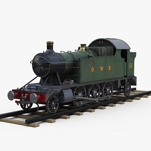 great steam locomotive 3D model