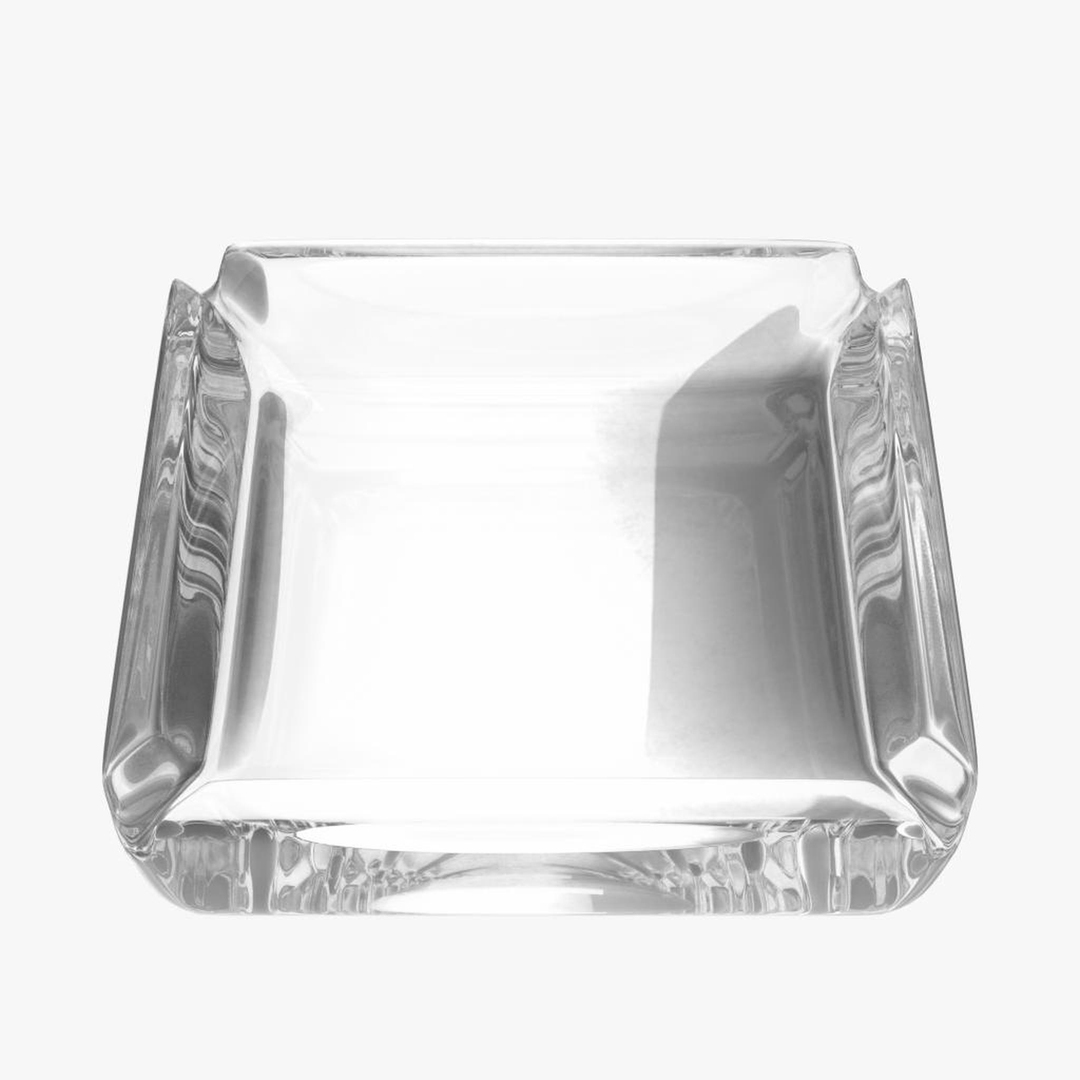 Square Glass Ashtray 3D Model TurboSquid 1524950