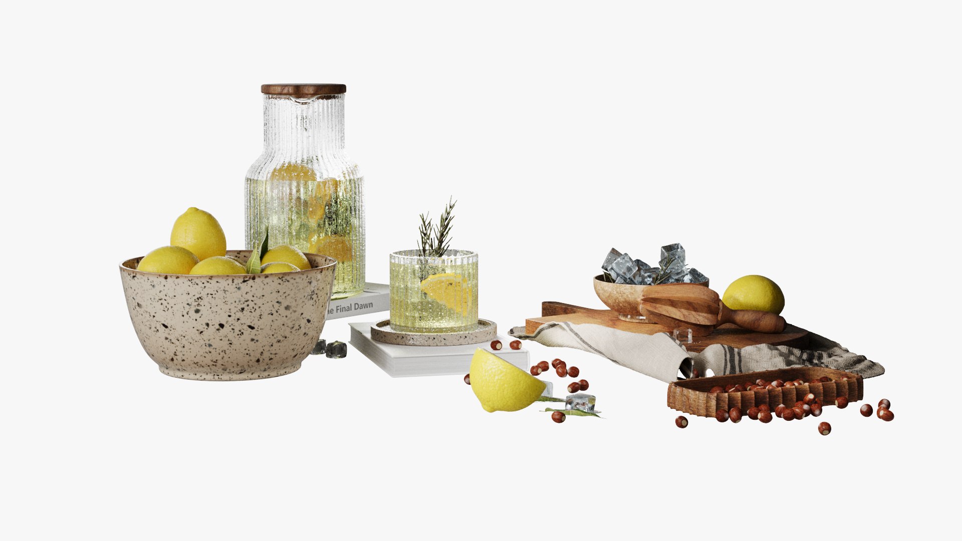 Lemonade still life set with glass pitcher and kitchen props 3D model https://p.turbosquid.com/ts-thumb/Bf/lSgOEp/1q/03_front/jpg/1792940035/1920x1080/fit_q87/bdcac59d9cecb8d6f9c308d204bd7f56cc6b894f/03_front.jpg