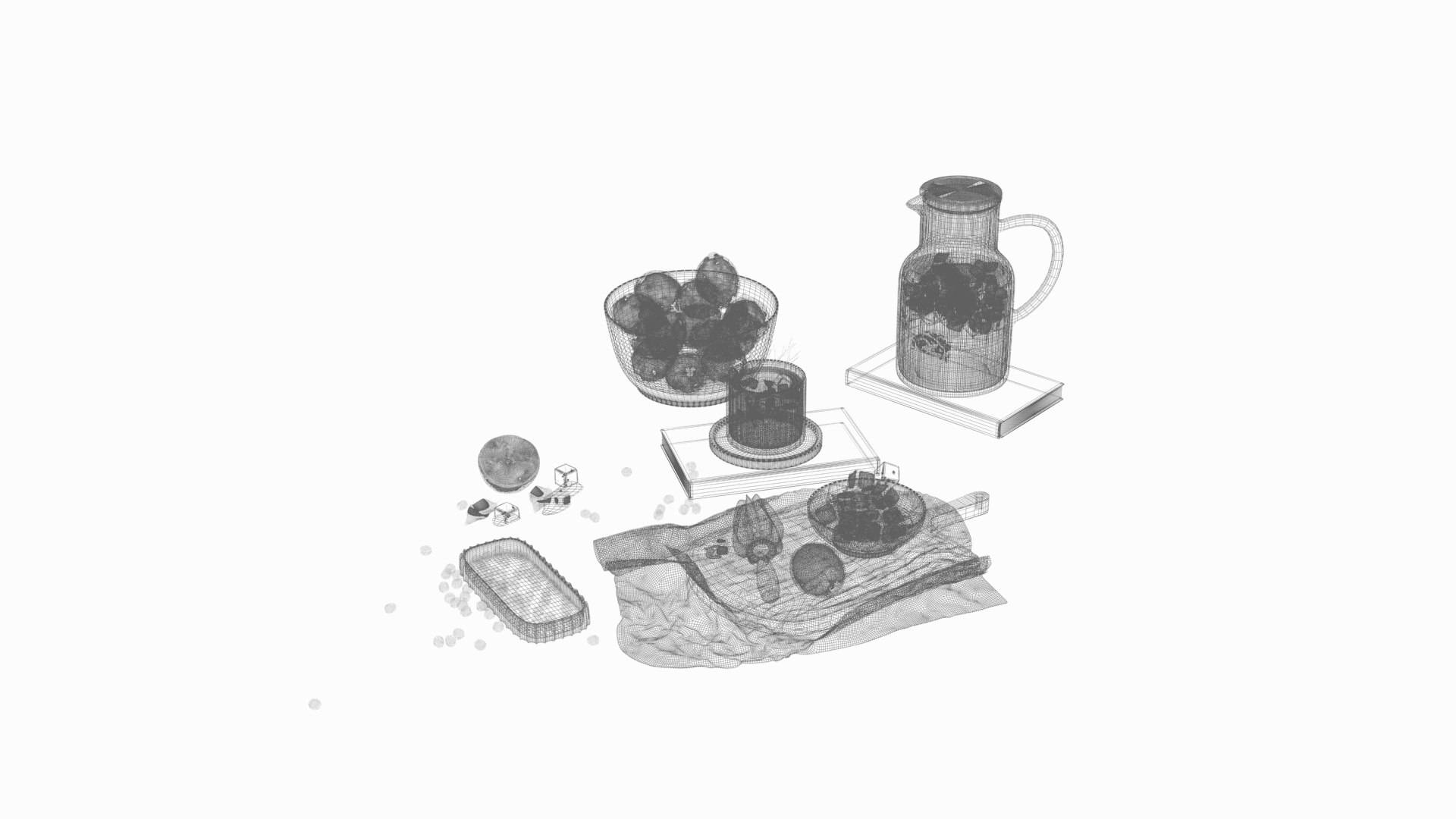 Lemonade still life set with glass pitcher and kitchen props 3D model https://p.turbosquid.com/ts-thumb/Bf/lSgOEp/2u/07_wireframe/jpg/1792852179/1920x1080/fit_q87/487c1b3e974563099922037f74081de472526063/07_wireframe.jpg