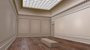 VR Traditional Art Gallery Stage Hall 07 3D model