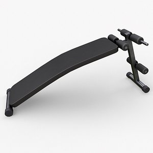 PBR Sit Up Exercise Bench Press model