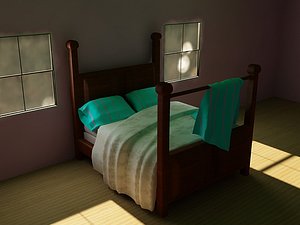 3ds max bedding