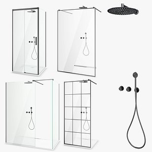 3D radaway shower set 47 model