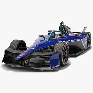 3D Maserati MSG Racing Formula E 2025 Gen3 Race Car