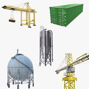 Industrial Buildings Collection 3D model