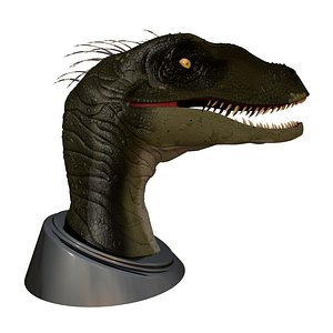 dinosaur head 3d obj