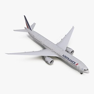 3d model boeing 777-300 air france