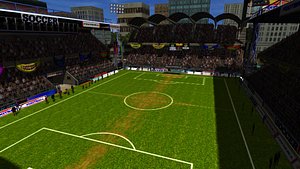 3d model of football stadium