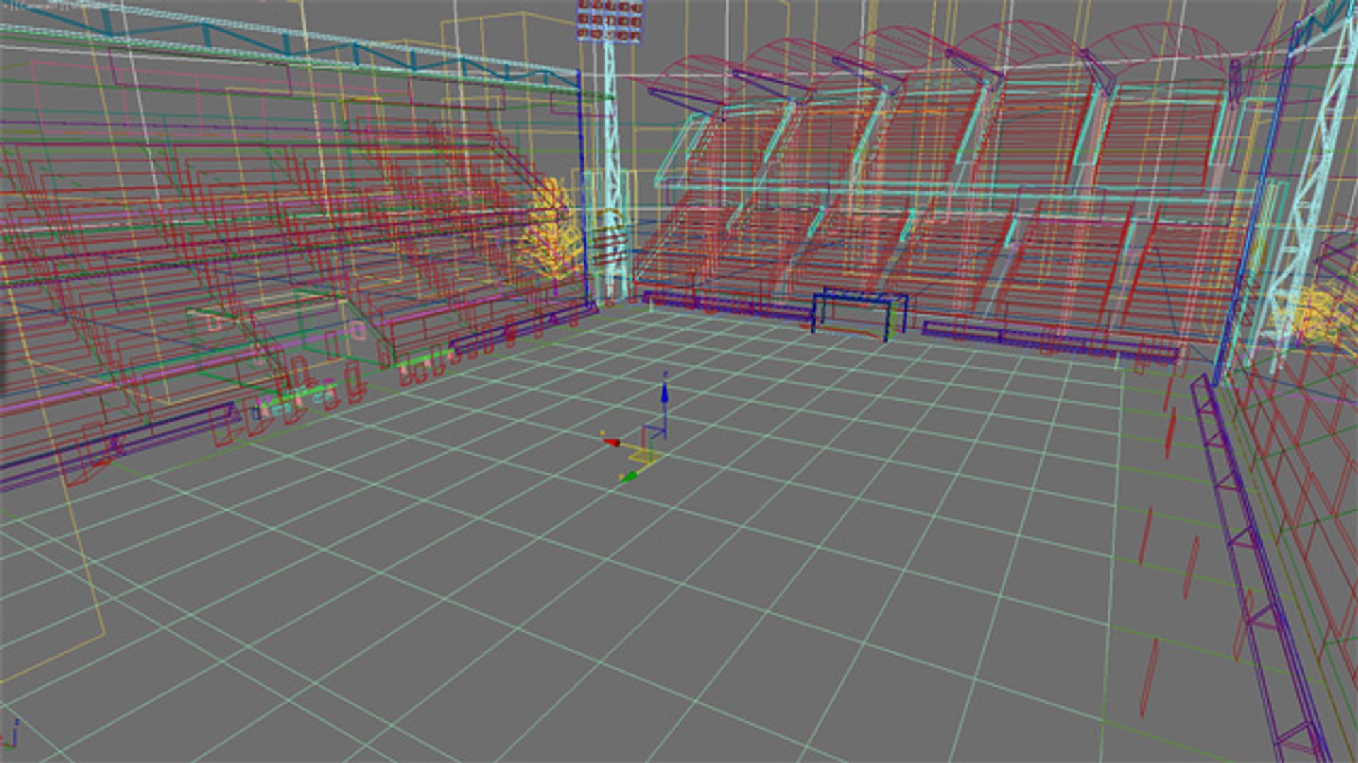 3d Model Of Football Stadium