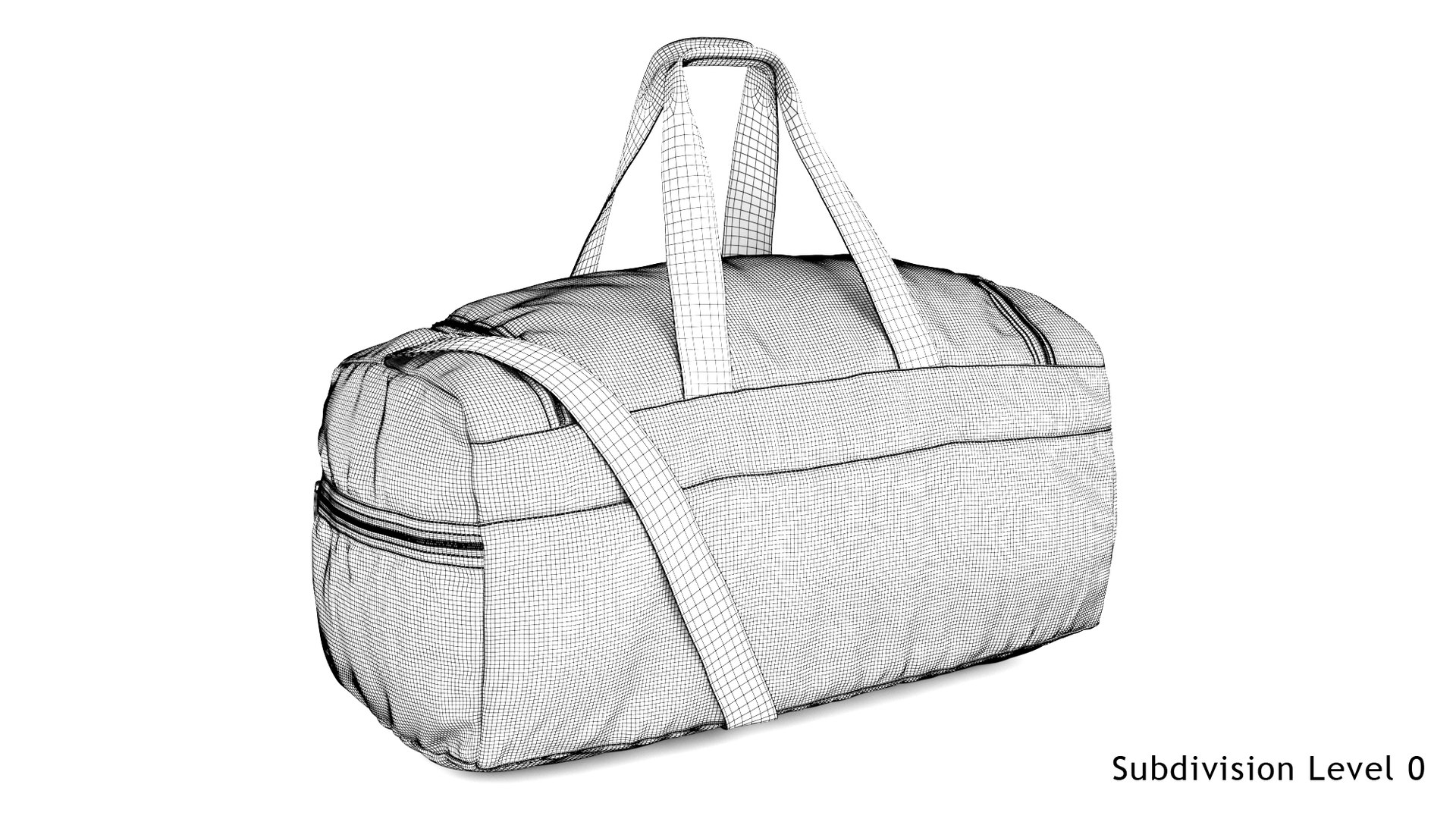 Reebok Active Core Grip Bag Black 3D Model TurboSquid 1770747