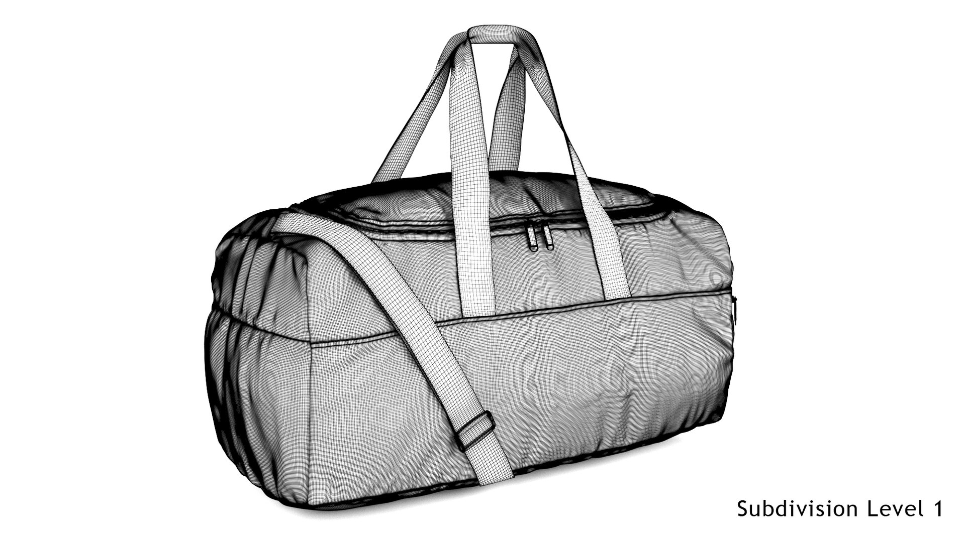 Reebok Active Core Grip Bag Black 3D Model TurboSquid 1770747