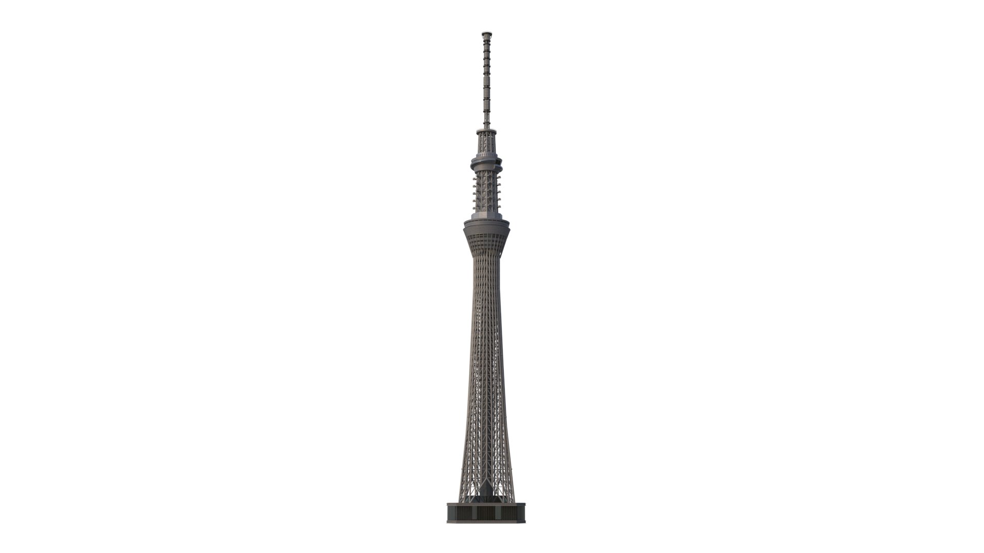 Tokyo Skytree 3D Model - TurboSquid 2222749