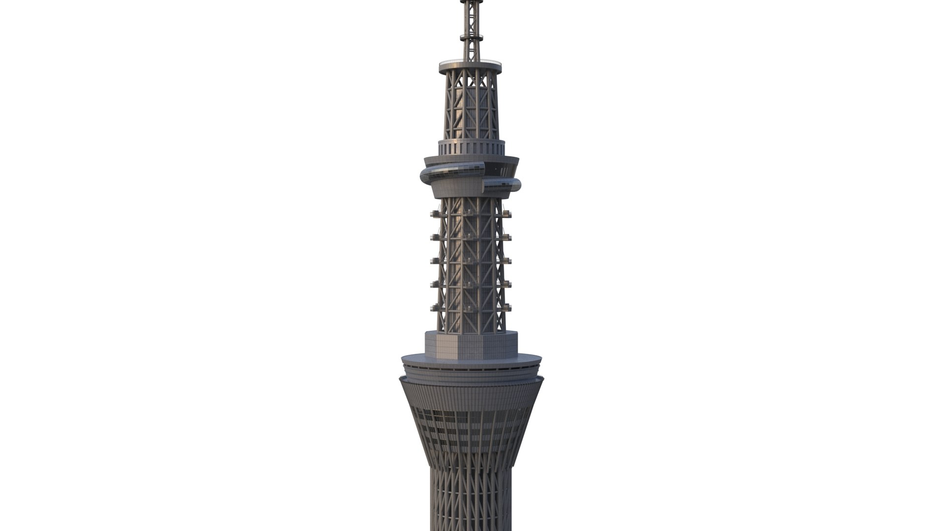 Tokyo Skytree 3D Model - TurboSquid 2222749