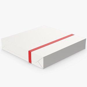Box With Red Ribbon 3D model