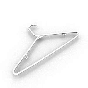 3d ma plastic clothes hanger